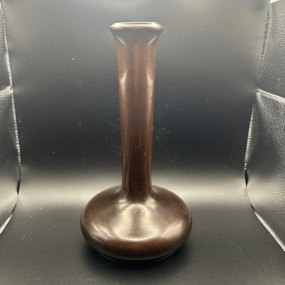 Vintage MCM Wooden Bud Vase 8